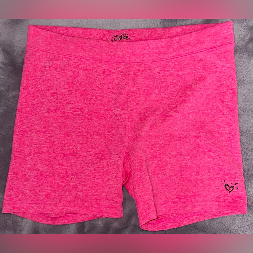 Justice Girls Hot Pink Bike Short - Size: 14